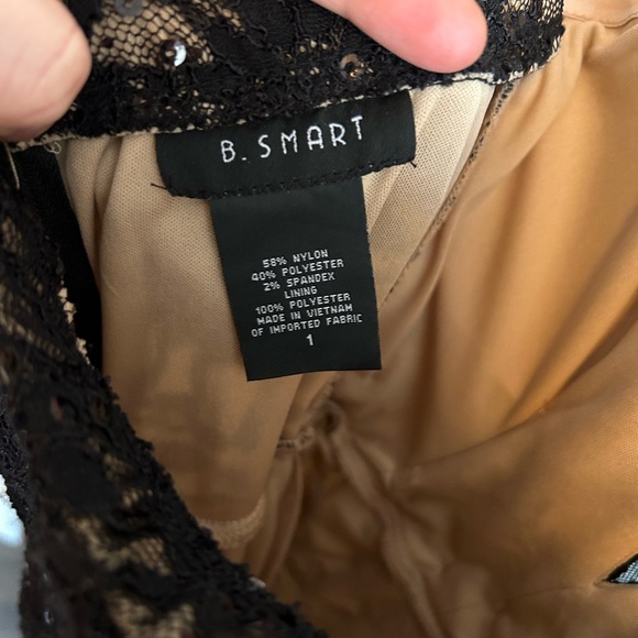 NWT black/nude lace strapless evening gown/prom dress. Perfect condition - Picture 13 of 16